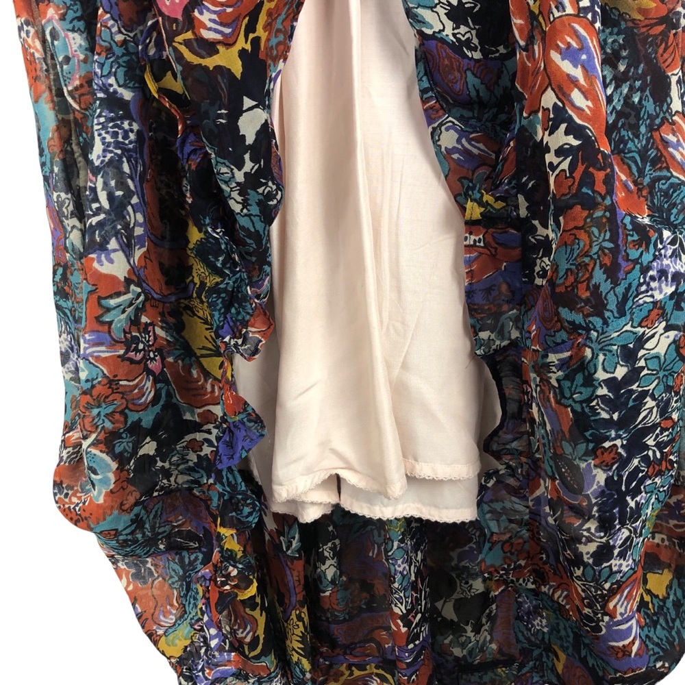 Anthropologie‎ Maeve Annabella Maxi Dress Size 4P Boho Floral Hippie Gypsy Indie - Picture 11 of 16